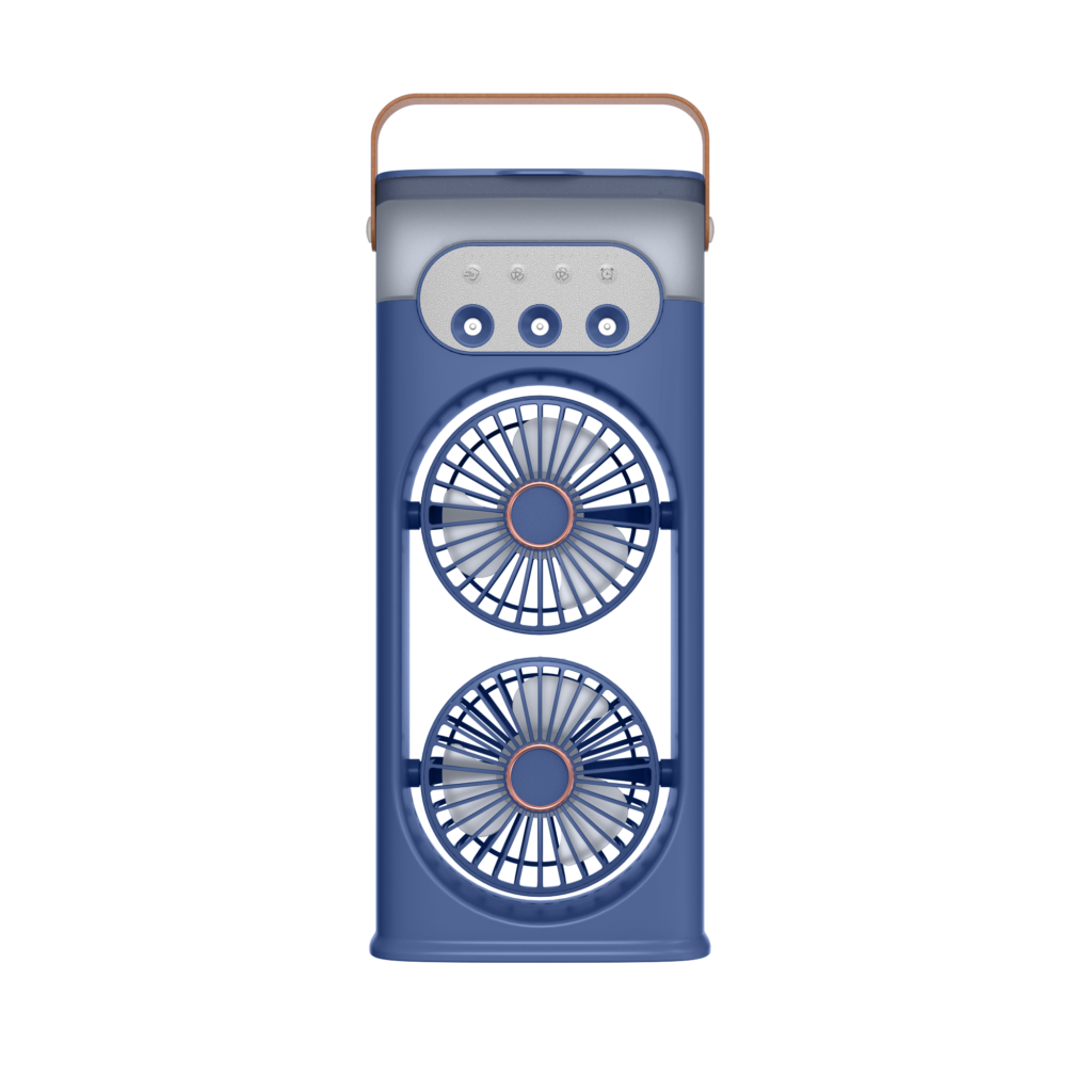617 Dual Desktop Fans with Mist Diffuser 3 Ports